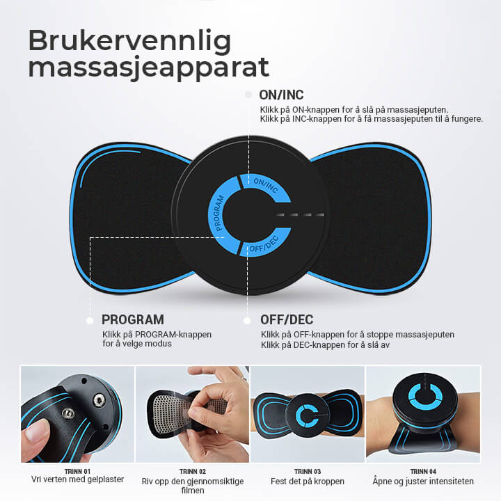 Whole Body Massager™ - Apparat til lindring av muskelsmerter